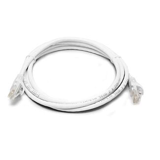 8ware PL6A-0.5WH Cat 6a UTP Ethernet Cable, Snagless - White 0.5M