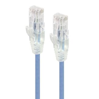 Alogic C6S-01BLUR 1m Blue Ultra Slim Cat6 Network Cable - Series Alpha