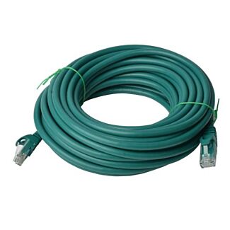 8ware PL6A-20GRN Cat 6a UTP Ethernet Cable, Snagless - Green 20M