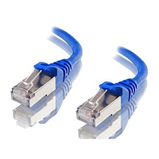 Astrotek AT-RJ45BLUF6A-0.25M CAT6A Shielded Cable 25cm/0.25m Blue 10GbE RJ45 Ethernet Network LAN S/FTP LSZH Cord 26AWG