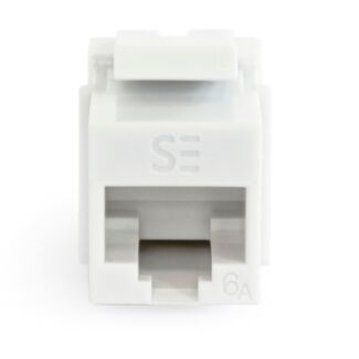 Serveredge KSUC6AQ-10WH Universal Cat6A UTP RJ45 Modular Keystone Jack White - Pack of 10