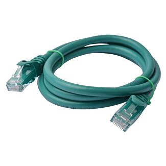 8ware PL6A-1GRN Cat 6a UTP Ethernet Cable, Snagless - 1m Green