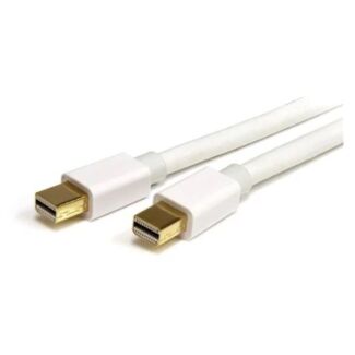 StarTech MDPMM1MW 1m 3 ft White Mini DisplayPort Cable M/M