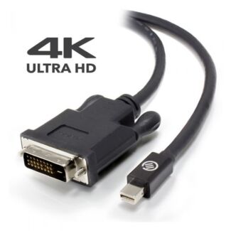 ALOGIC MDP-DV4K-02-ACTV ACTIVE 2m Mini DisplayPort to DVI-D Cable Male to Male