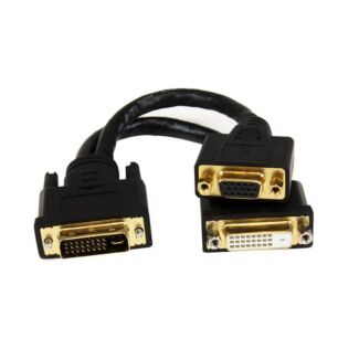 StarTech DVI92030202L 8in DVI-I to DVI-D & VGA Wyse Y-Cable