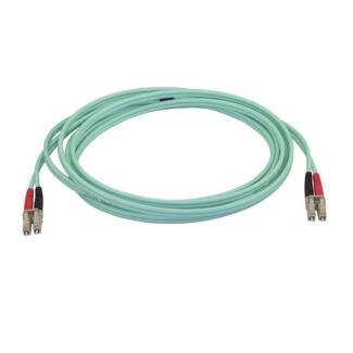 StarTech 450FBLCLC3 3m Aqua MM 50/125 OM4 Fiber Optic Cable