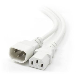 Alogic MF-C13C14-01-WH 1m IEC C13 to IEC C14 Computer Power Extension Cord Male to Female WHITE