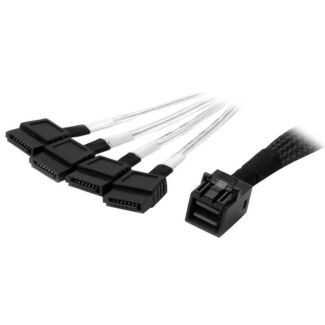 Startech SAS43SAT1M Internal Mini-SAS to SATA Cable SFF-8643 to SATA 1M 3418946