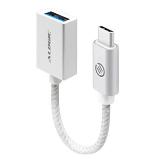 Alogic MU31CAF-SLV USB 3.1 (GEN 2) USB-A (Female) to USB-C (Male) Cable SILVER