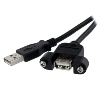 StarTech USBPNLAFAM1 1 ft Panel Mount USB Cable A to A - F/M