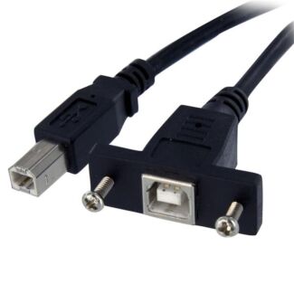 StarTech USBPNLBFBM3 3 ft Panel Mount USB Cable B to B - F/M