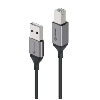 Alogic U25ABRBK 5m Ultra USB2.0 USB-A (Male) to USB-B (Male) Cable