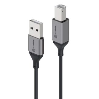 Alogic U22ABRBK 2m Ultra USB2.0 USB-A (Male) to USB-B (Male) Cable