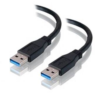 Alogic USB3-0.5-AM-AM 0.5m USB3.0 Type A to Type A Cable Male to Male Black