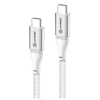 Alogic ULCC21.5-SLV Super Ultra USB 2.0 USB-C to USB-C Cable 1.5m 5A 480Mbps Space Grey and Silver