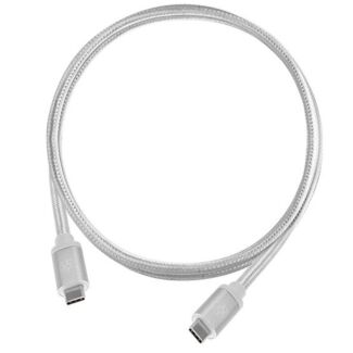 SilverStone CPU06 USB Type-C to Type-C Cable 1m Silver SST-CPU06S-1000