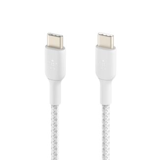 Belkin CAB004bt1MWH BOOSTCHARGE Braided USB-C to USB-C Cable 1M White