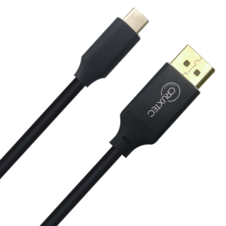 Cruxtec CD4K-01-BK USB-C Male to Displayport Male Cable 1m Black -4K/60Hz