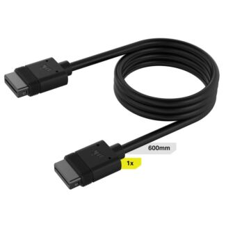 Corsair CL-9011119-WW iCUE LINK Cable 600mm Black Stright Connectors