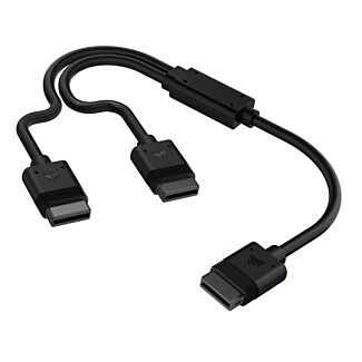 Corsair CL-9011124-WW iCUE LINK Cable 600mm Y-Cable with Straight Connectors Black