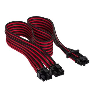 Corsair CP-8920334 Premium Sleeved 12+4pin PCIe 5.0 12VHPWR 600W Cable Red&Black