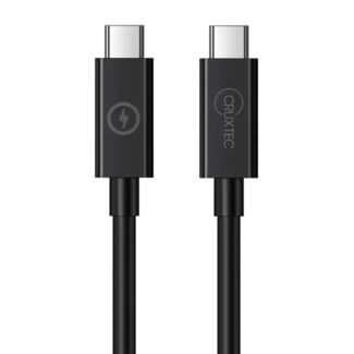 Cruxtec CTC-2HW-2MBK 2m USB-C to USB-C Cable for Syncing & Charging ( 240W )