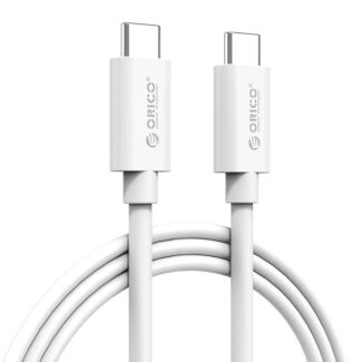 Orico CTC100M-10-WH 10Gbps USB-C to USB-C Cable 1M Quick Charge 100W (20W 5A), 4K@60Hz