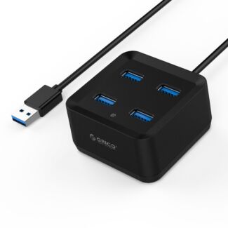 Orico DH4U-U3-10-BK 4 Port USB3.0 Ultra-Mini HUB-Black