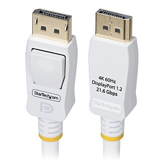 StarTech DP12-CABLE-6FTW 1.8m DisplayPort 1.2 Cable White