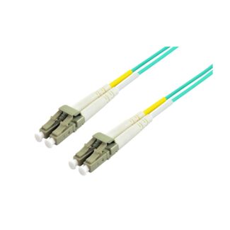 Cosmol FLCLC-100-50 LC-LC Multi-Mode Duplex Fibre Patch Cable LSZH 50/125 OM3 100 Metre