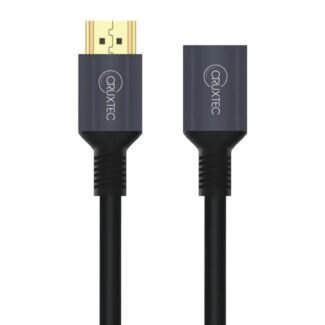 Cruxtec HMF-Z5-BK HDMI 2.1 Extension Cable 50cm Black Male to Female -8K@60Hz