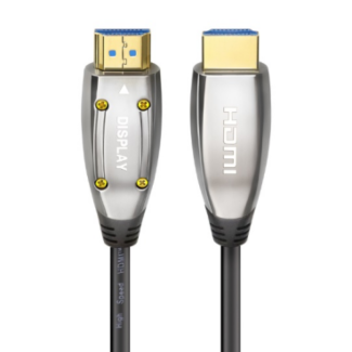 Cruxtec HS8K-50-SV HDMI 2.1 8K Ultra-HD (UHD) Active Optical fiber Male to Male Cable 50m 48Gbps Silvery