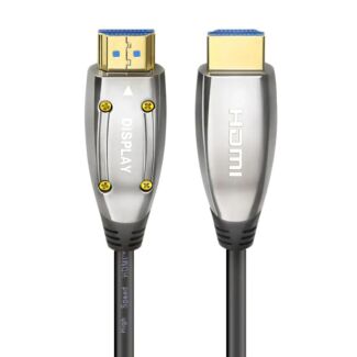 Cruxtec HS8K-15-SV HDMI 2.1 8K Ultra-HD (UHD) Active Optical fiber Male to Male Cable 15m 48Gbps Silvery