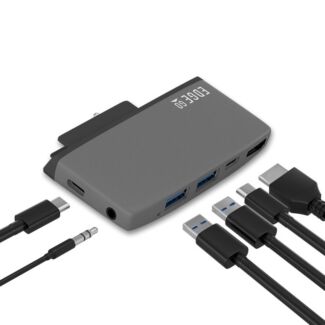 MBEAT MB-EGE-G59GRY Edge Go Multifunction USB C Hub for Surface Go