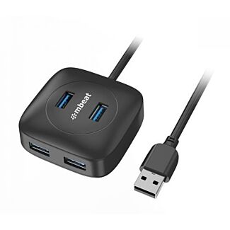 Mbeat MB-U3H-01K 4-Port USB 3.0 Hub - High Speed Data Transfer