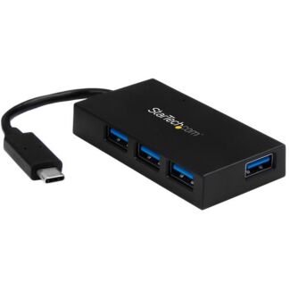 StarTech HB30C4AFS 4 Port USB C Hub - C to A - Power Adapt