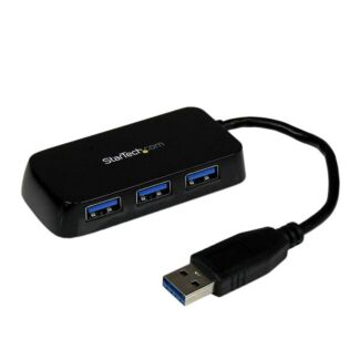 StarTech ST4300MINU3B Portable 4 Port Mini USB 3.0 Hub - Black