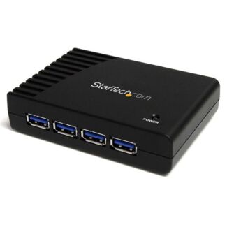 StarTech ST4300USB3 4 PORT BLACK SUPERSPEED USB 3.0 HUB