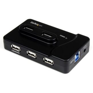 Startech ST7320USBC6 Port USB 3.0 / USB 2.0 Combo Hub with 2A Charging Port – 2x USB 3.0 & 4x USB 2.0