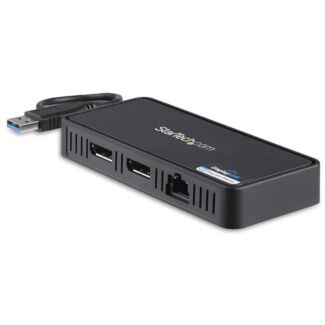 StarTech USBA2DPGB USB to Dual DisplayPort Mini Dock - 4K