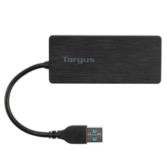 Targus ACH124US 4 Port Smart USB 3.0 Hub Self-Powered with 10 Times Faster Transfer Speed Than USB 2.0