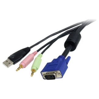 StarTech USBVGA4N1A6 1.5m 4-in-1 USB VGA KVM Switch Cable