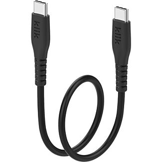 Klik KCC02BK 25cm USB-C Male to USB-C Male USB 2.0 Cable