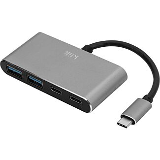 Klik KCH4CA USB-C Hub with 2 x USB-C + 2 x USB-A 3.0 Ports