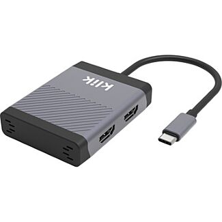 Klik KCHD2DL Universal USB-C Displaylink Dual HDMI Display Adapter