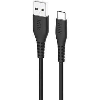 Klik KUC12BK 1.2m USB-A Male to USB-C Male USB 2.0 Cable