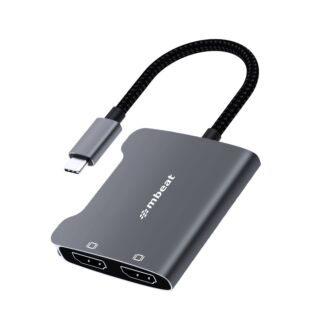 mBeat MB-XAD-CDHD Tough Link USB-C to Dual 4K HDMI Adapter - Space Grey