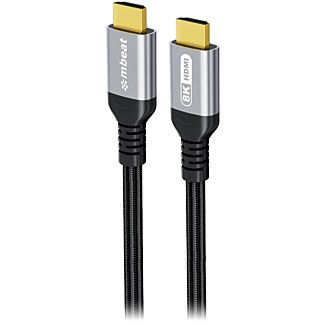 mbeat MB-XCB-8KHDM30 Tough Link 3m Certified 8K HDMI Cable Space Grey