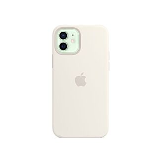 Apple MHL53ZA/A iPhone 12 and 12 Pro Silicone Case with MagSafe - White