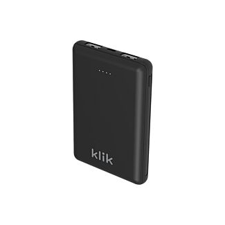 Klik KPB050BK 5000mAh Dual Port Power Bank Charger - Black